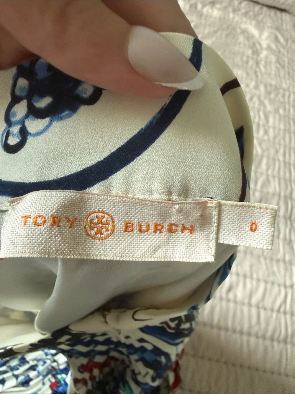 Tory Burch Pleated Mosaic Print Midi Skirt – Size 0 NWOT